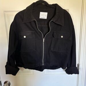 Celebrity Pink Black Cropped Jacket